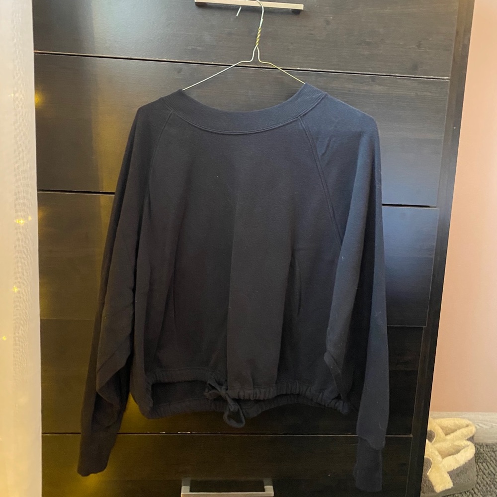 Old Navy Cropped Crewneck Hoodie Sweatshirt